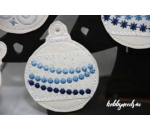 Stickserie - ITH Weihnachtskugeln - 33 Motive in 2 Größen